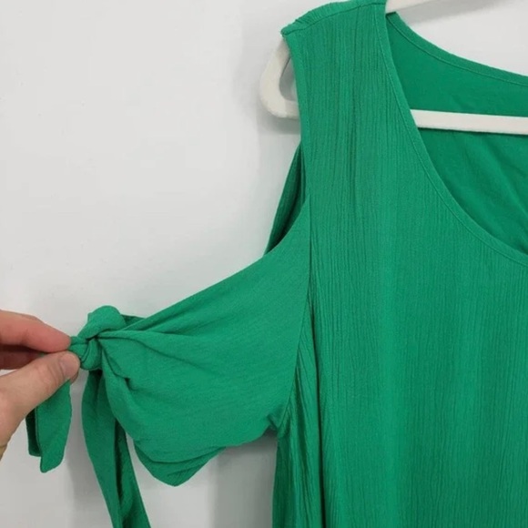 Soft Surroundings Destin Cold
Shoulder Dress L Swing Pockets
Tassel Kelly Green - Picture 8 of 14